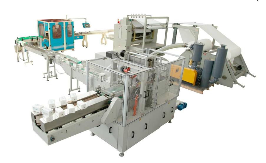 Box Drawing Facial Tissue Production Line