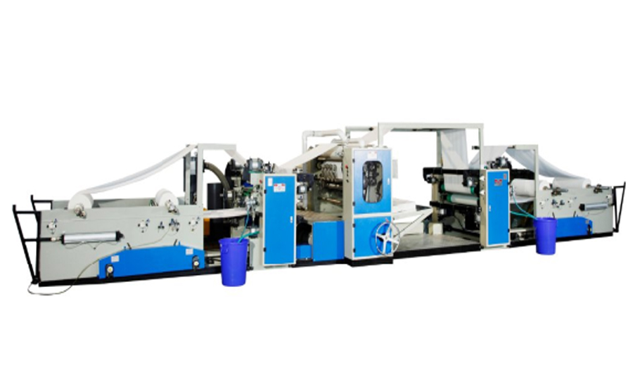 V Fold Glue Lamination Kitchen Towel Machine