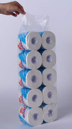 Completed Toilet Paper Rolls with package